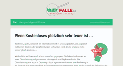 Desktop Screenshot of gratisfalle.de